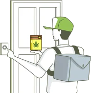 marijuana delivered to doorstep